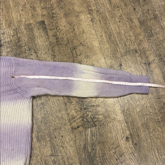 b.young Lavender and Cream Knit Sweater - Picture 9 of 11